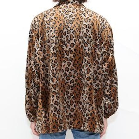 Leopard Pattern Velour Jacket