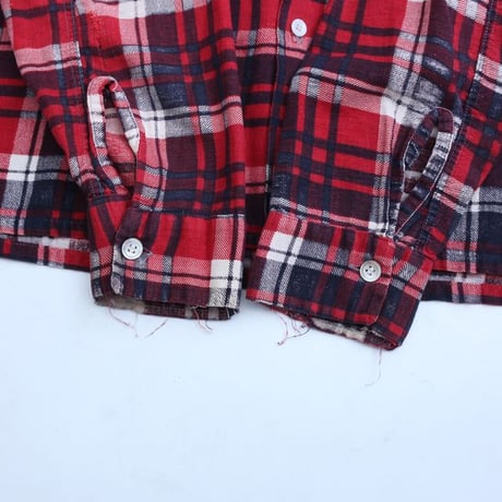 60's Foxdale Printed Plaid Flannel Shirt