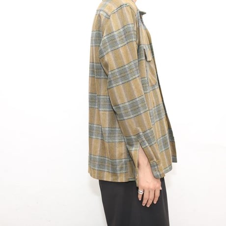 70s Wool Plaid Loop Shirt