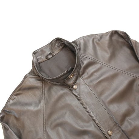 Black Lamb Leather Coat MADE IN ITALY