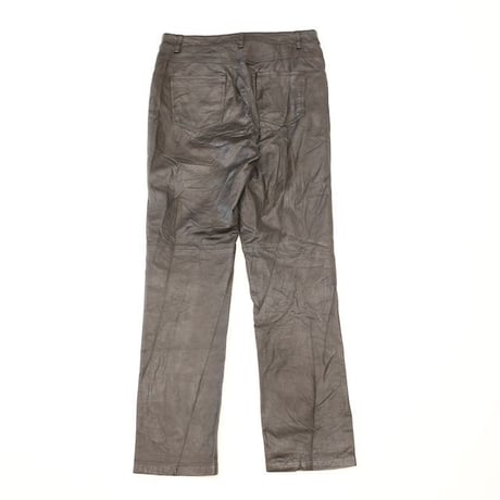 Black Leather Pants Slim Fit