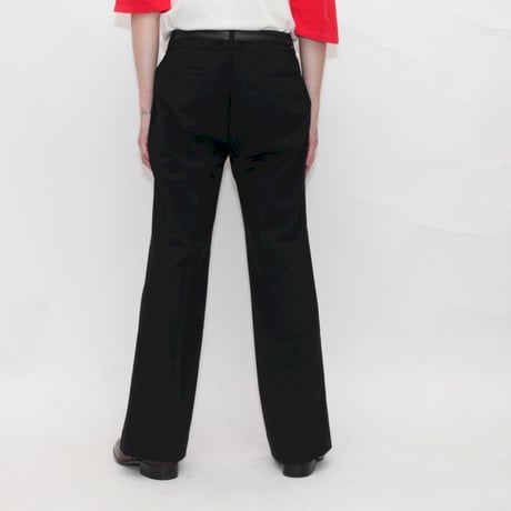 Black Flared Slacks Pants