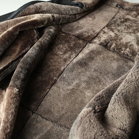 Black Mouton Coat