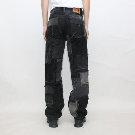 Levi's Patchwork Remake Black Denim Pants