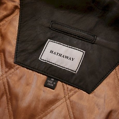 Hathaway Black Leather Coat