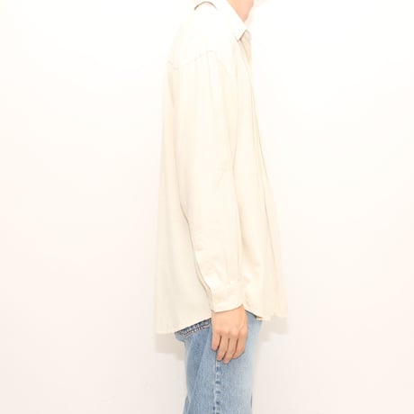Silk L/S Shirt Pleats Design