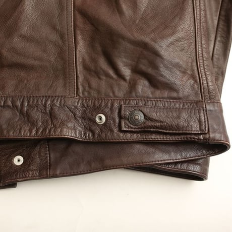 Levi's Leather Trucker Jacket "Big E"