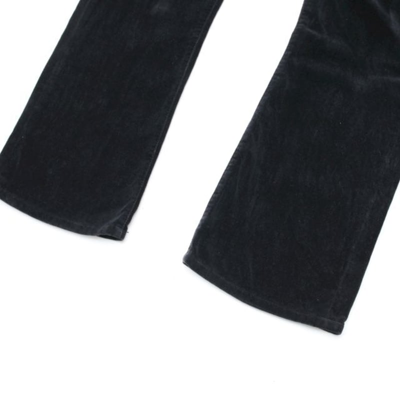 Dior Homme Black Velour Flared Pants 05A/W | St