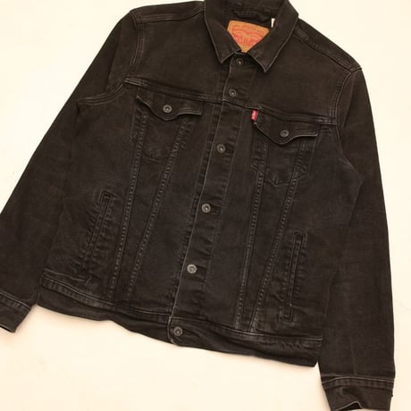 Levi's Black Denim Jacket Patch Remake