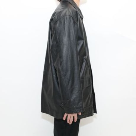 Black Leather Coat