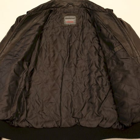 Rib Leather Jacket