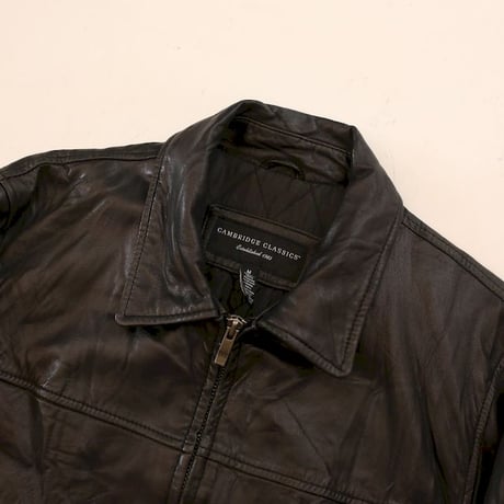 CAMBRIDGE CLASSICS Black Leather Jacket