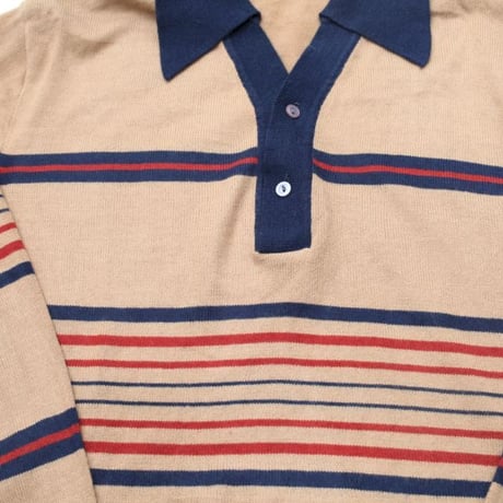Vintage Knit Polo L/S Shirt