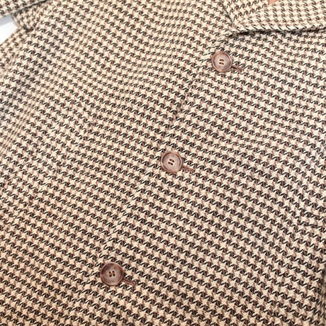 Hound tooth Wool Coat