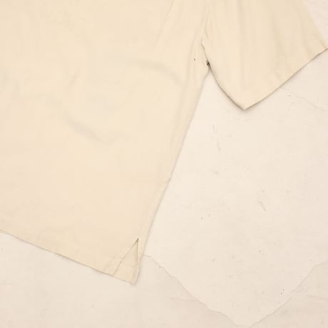 Nat Nast Poker Embroidery Open Collar Silk S/S Shirt