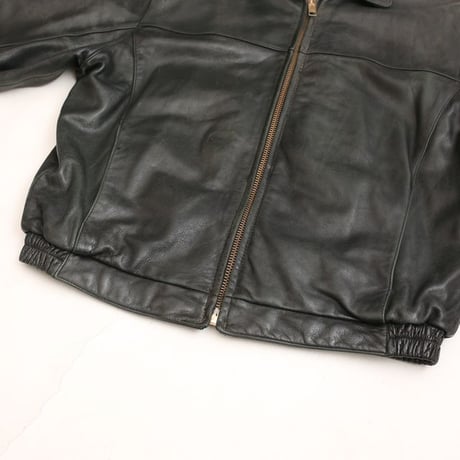 90s Andrew Marc × Wilsons Black Leather Sport Jacket