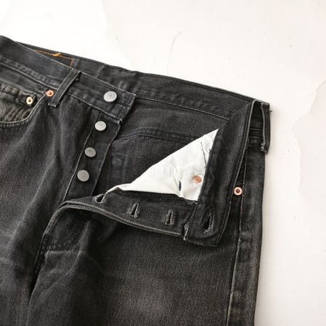 Levi's 501 Black Denim Pants MADE IN UK