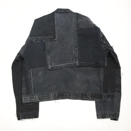Levi's Patchwork Remake Black Denim Jacket