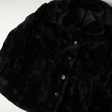 Black Fake Fur Jacket