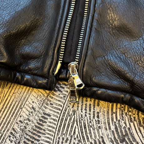 Double Zip Black Leather Jacket