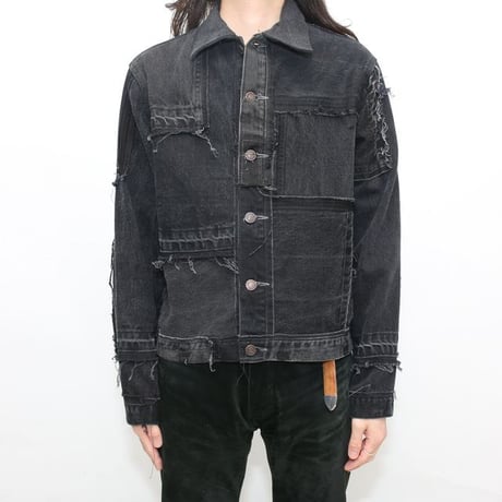 Levi's Patchwork Remake Black Denim Jacket