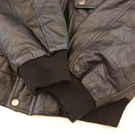 A-2 Type Black Leather Jacket