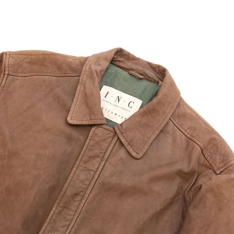 A-2 Type Nubuck Leather Jacket Brown