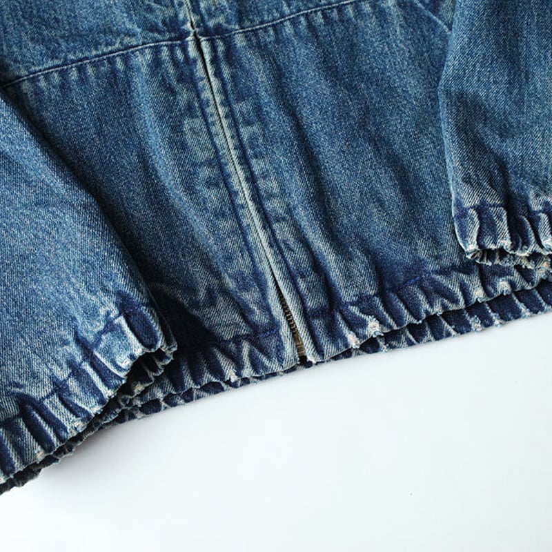 【スヌーピー口】ラルフローレンボクシーデストロイドヘムフィールドジャケット 90s Polo Ralph Lauren Leather SwingTop Jacket M Black – NO
