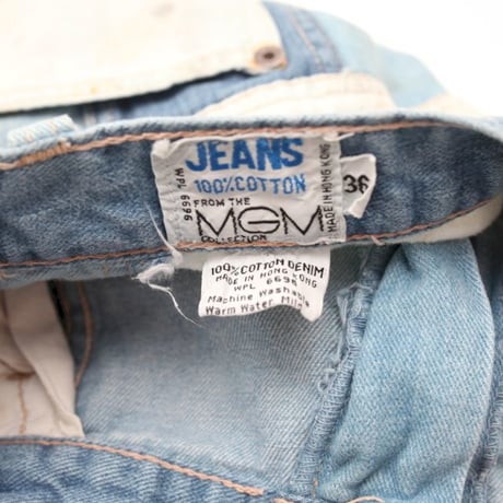 Patchwork Boots-Cut Denim Pants