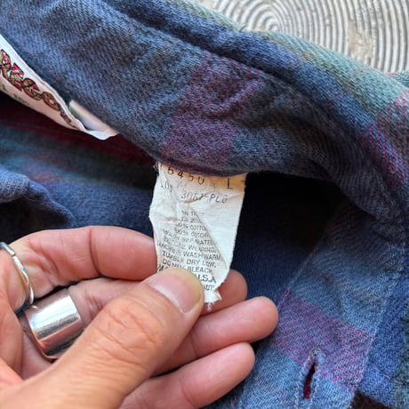 80s McGREGOR Cotton Heavy Flannel Shirt