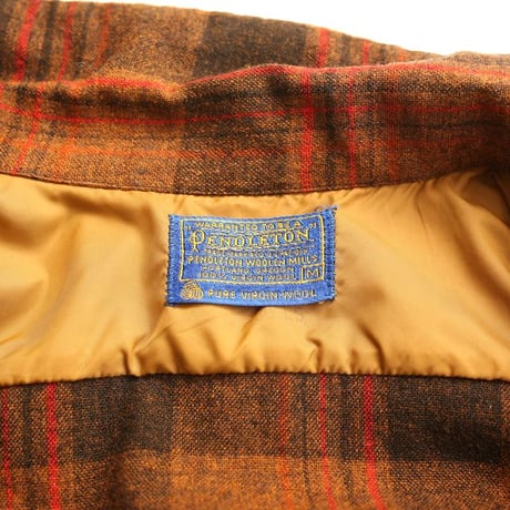 60s Pendleton Wool Plaid Loop Shirt