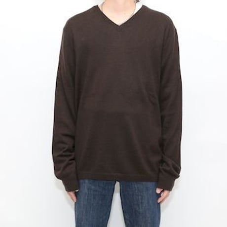 Banana Republic Cashmere×Silk V-Neck Knit Sweater