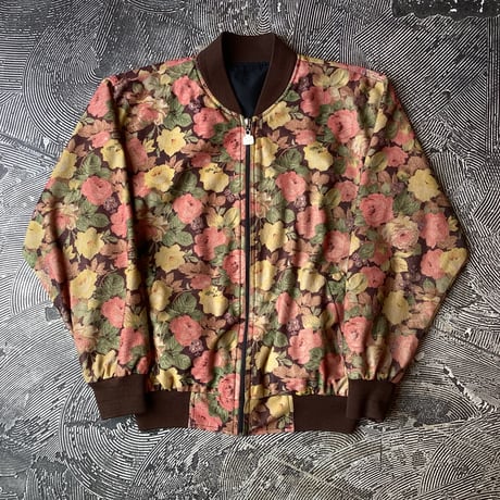 Flower Patterned Zip Jacket