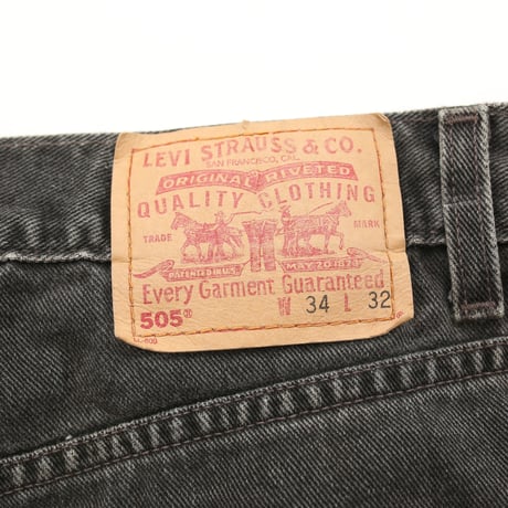 Levi's 505 Black Denim Pants