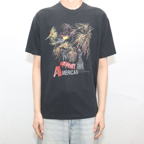 Old Fireworks Printed T-Shirt