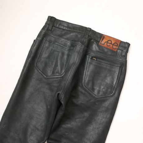 Lee Black Leather Pants Slim Fit