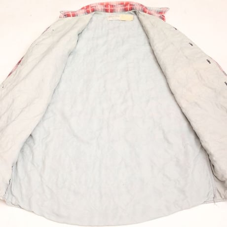 70s Ombre Plaid Quilting Lined Shirt