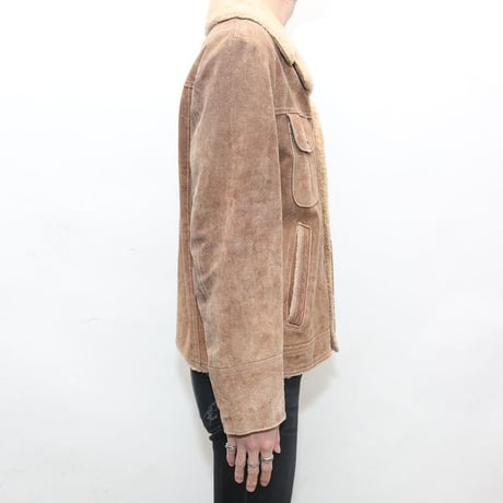 70's J.C.Penny Suede Boa Jacket