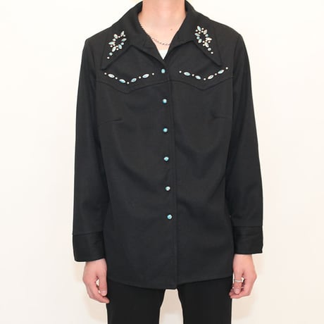 Black Western L/S Shirt