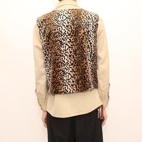 Velours Leopard Vest