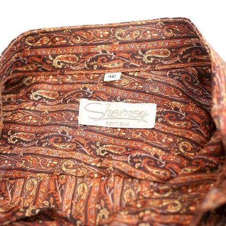 Paisley Pattern Silk L/S Shirt