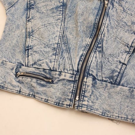 80's Stefano Sportswear Denim Riders Jacket
