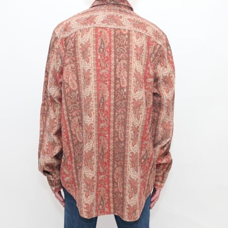 Paisley Pattern Corduroy L/S Shirt