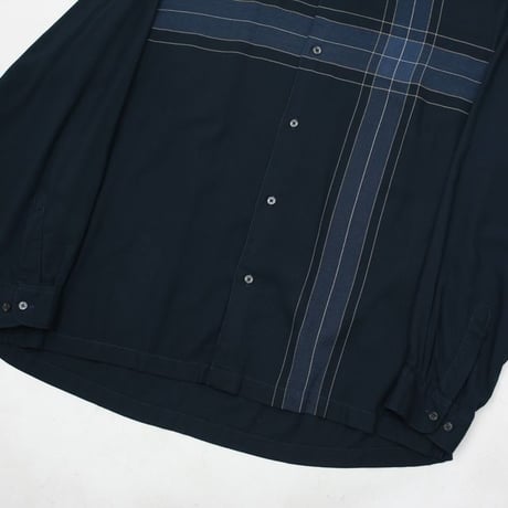 Cross Pattern Rayon L/S Shirt