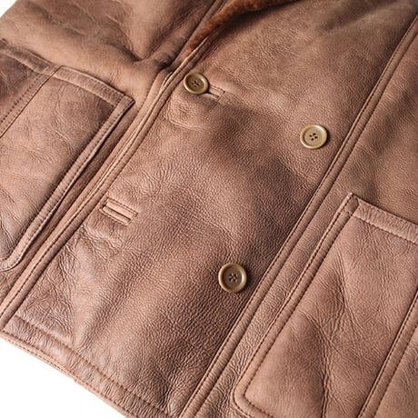 Vintage Mouton Leather Jacket
