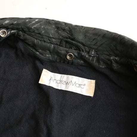 Andrew Marc Black Leather Jacket