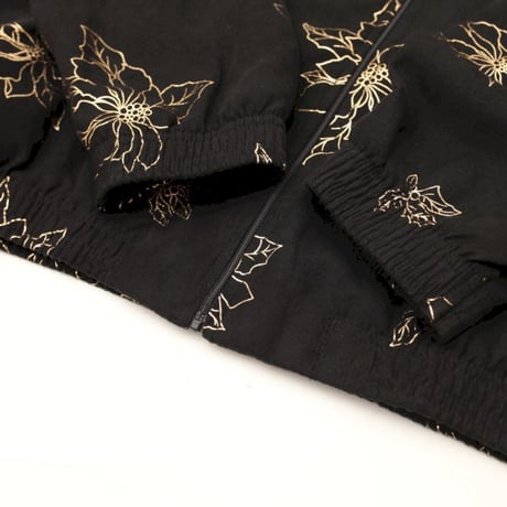 Fake Suede Flower Pattern Jacket