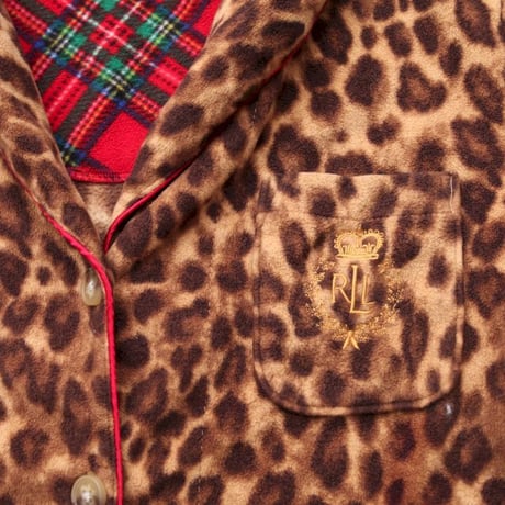 Lauren Leopard Pattern Pajama Shirt
