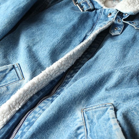 B-3 Type Denim Boa Jacket