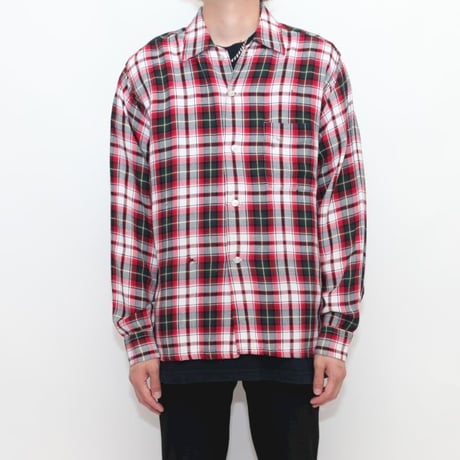 60's Rayon Check L/S Shirt
